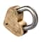 Hello Honey® Matte Finish Brass & Stainless Steel Heart-Shaped Lock with Flowers Set
